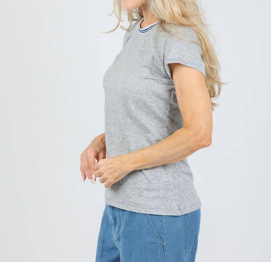 Goldie - Classic Metallic Tipped Ringer Tee