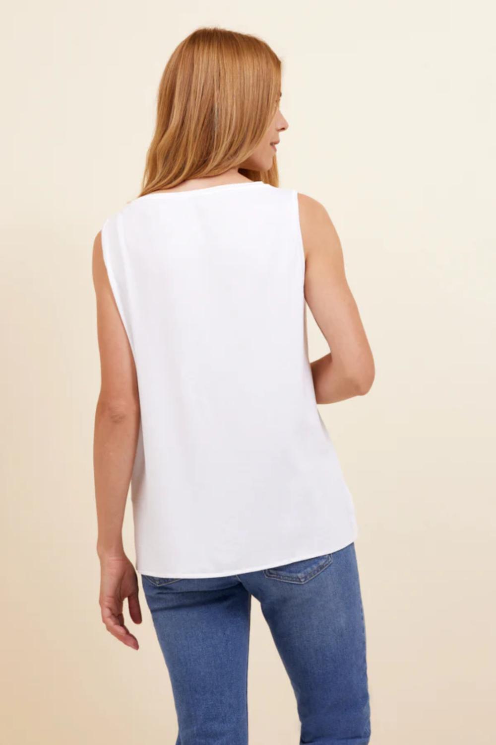 Majestic Filatures - Soft Touch Semi Relaxed Boatneck Tank Top