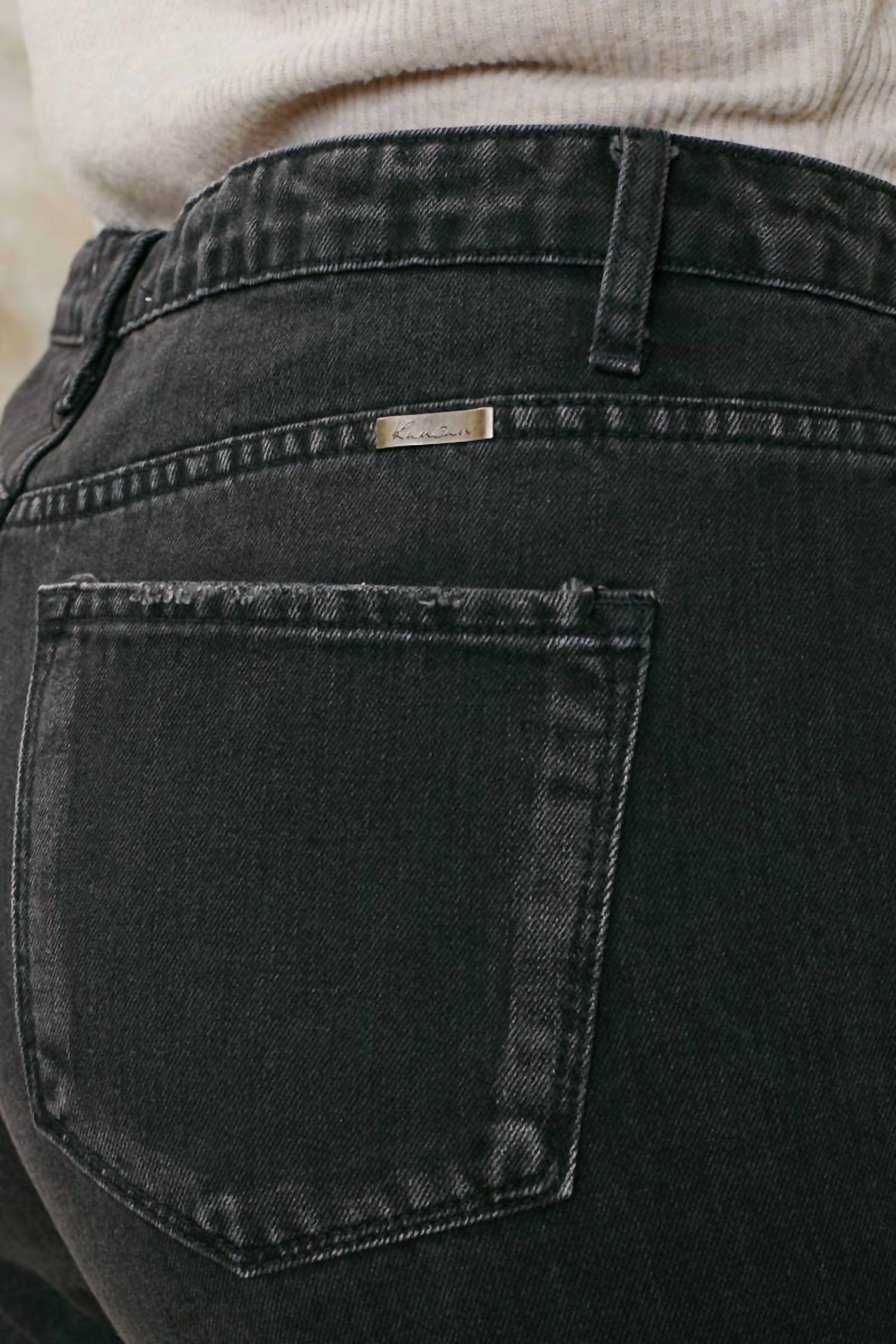 Kancan - High Rise Denim Shorts - Plus