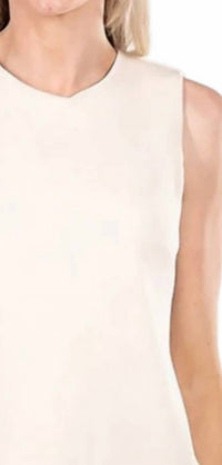 Willa Story Rowan Sleeveless Top in cream - women's tank top - detail view