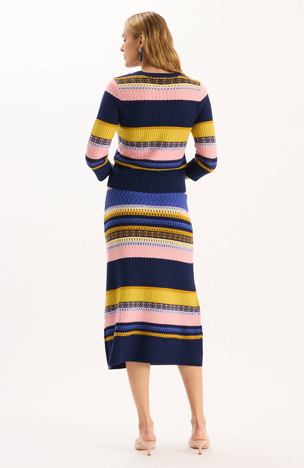 Tyler Boe Women's Georgie Merino Skirt in multi - women's dress - alternate view