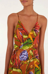 Farm Rio - Florart Midi Wrap Dress