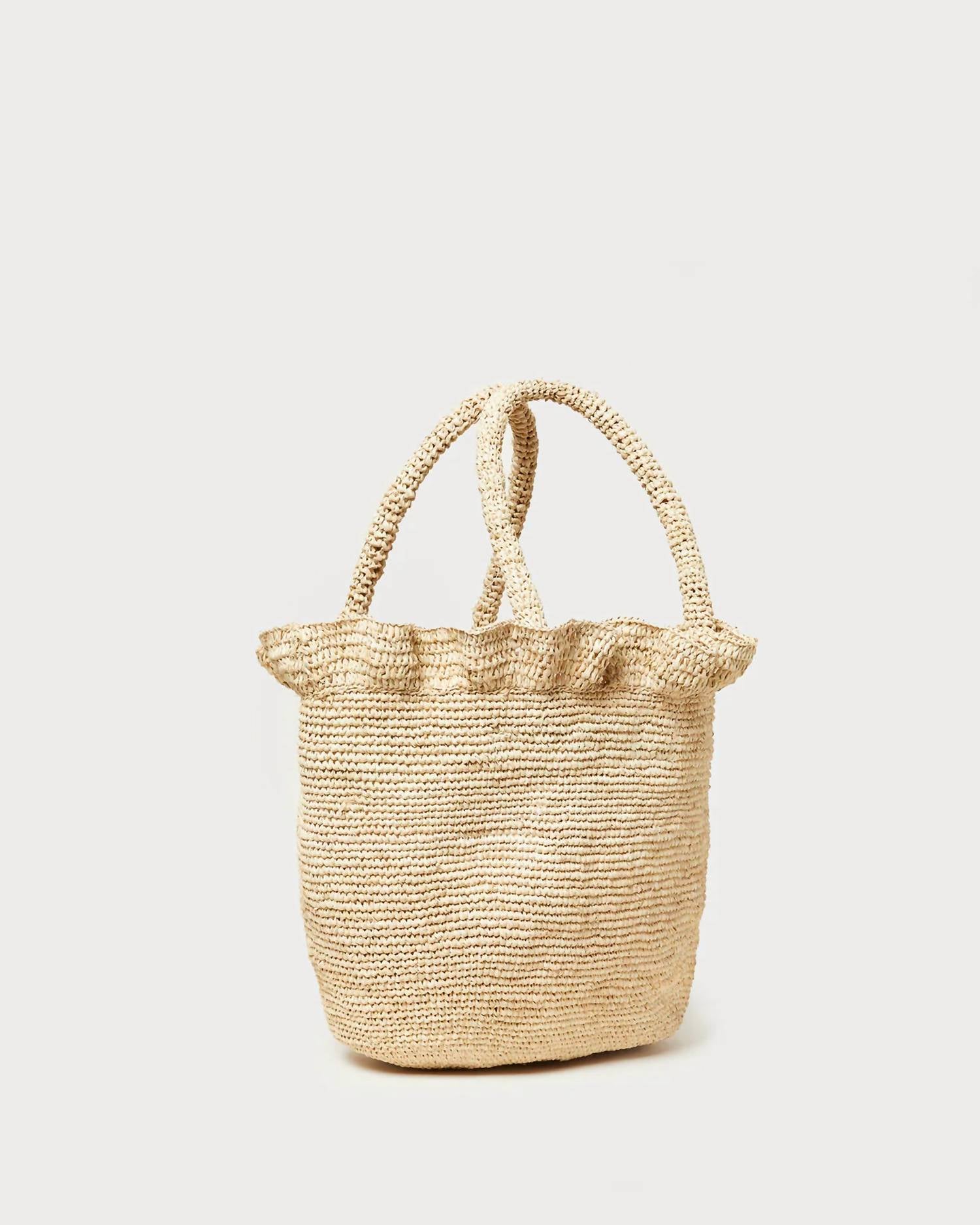 Loeffler Randall - Women's Cyrus Ruffled Woven Tote Bag
