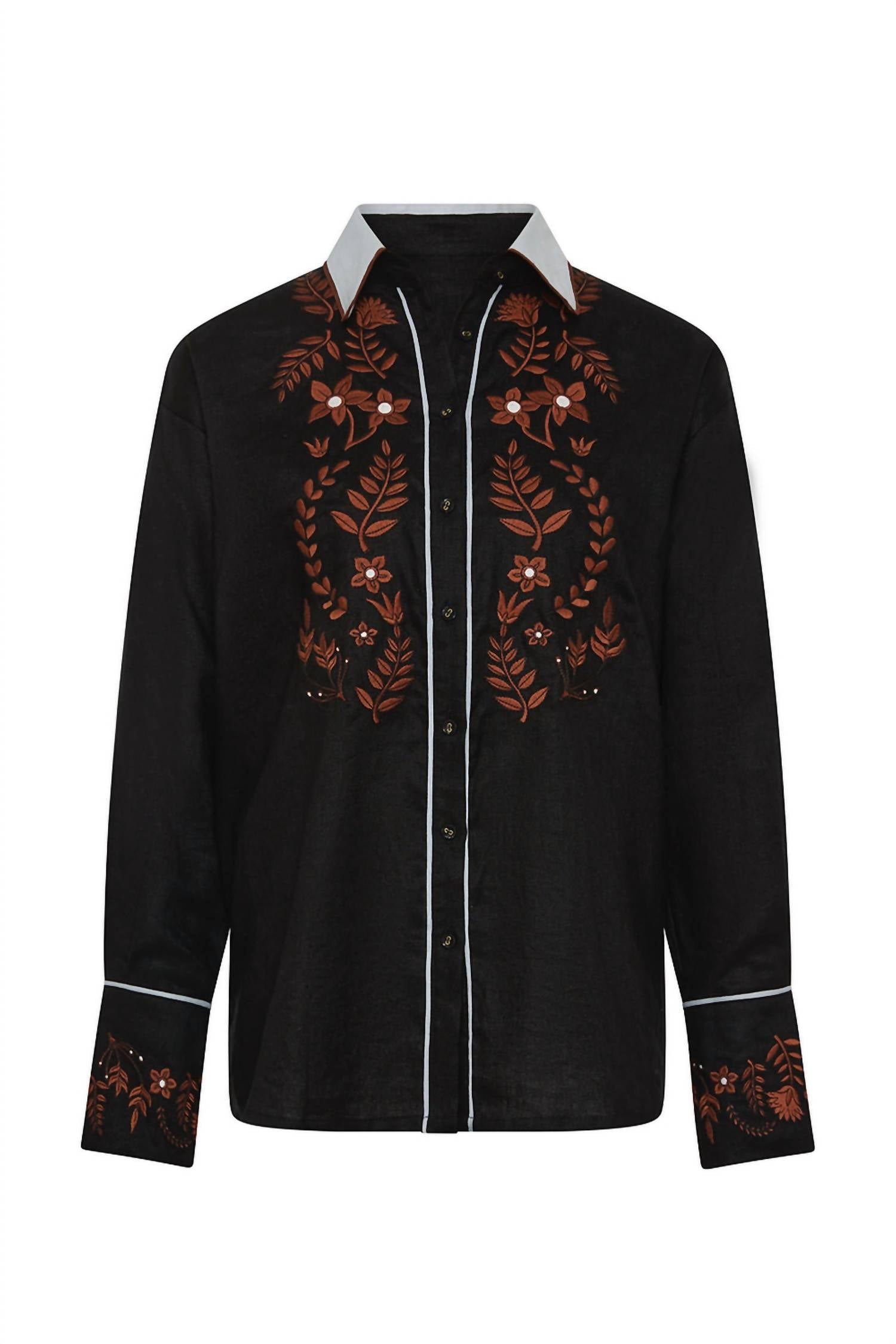 Palm Noosa - Rosewood Button-down Shirt