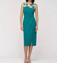 Js Collections - Adelaide Illusion-yoke Sheath Dress