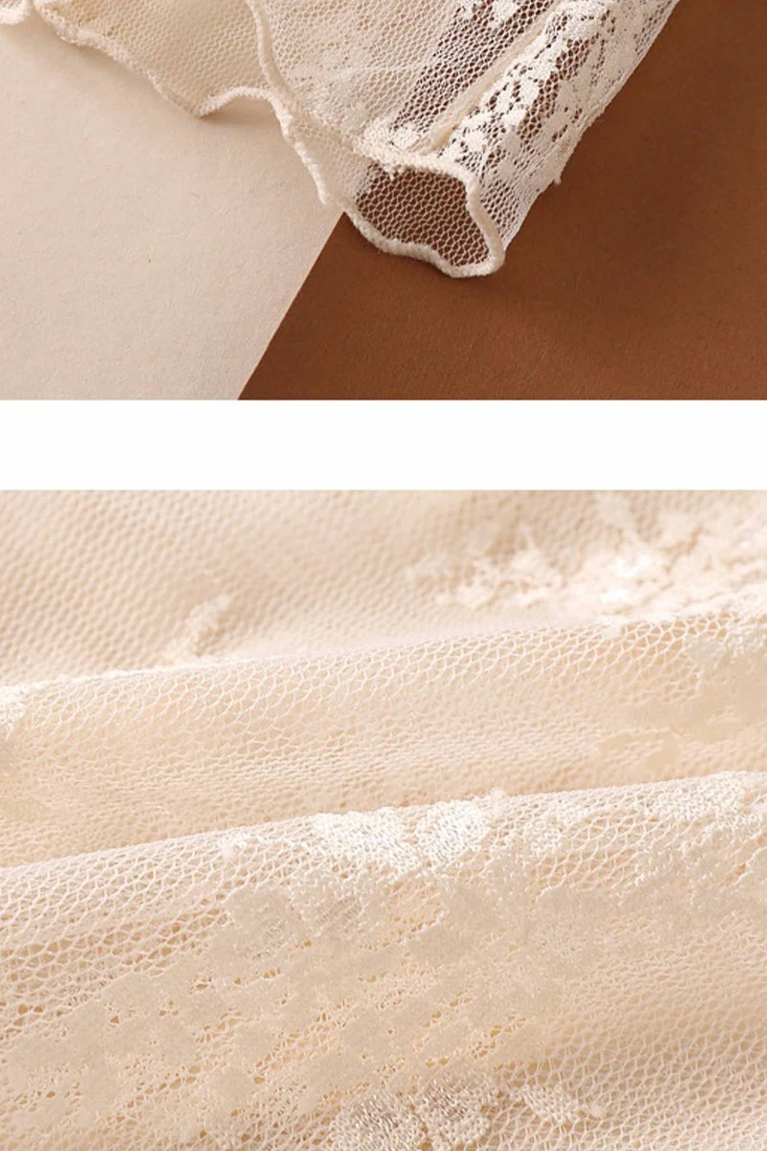 La Roseason - Women's Lace Mesh Top