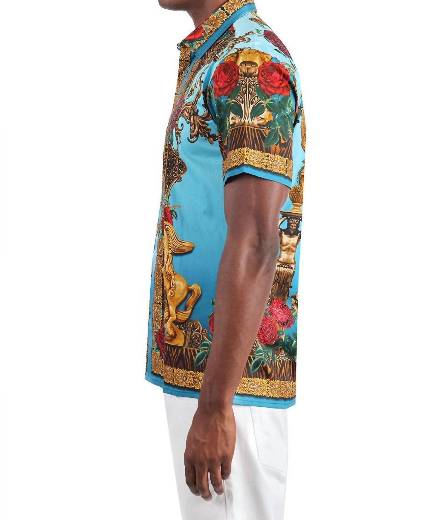 Barabas - Wildflower Wrangler Rhinestone Short Sleeve Shirt