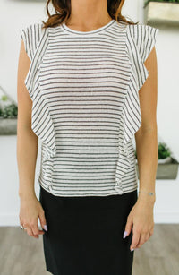 Side Gig Ruffle Top