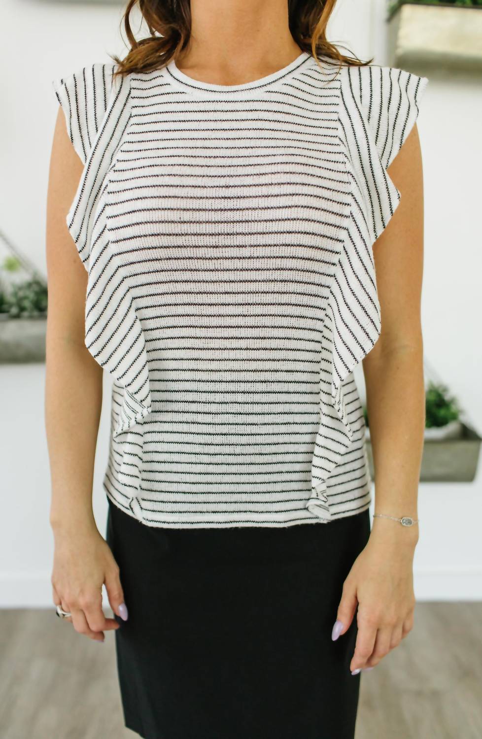 Side Gig Ruffle Top