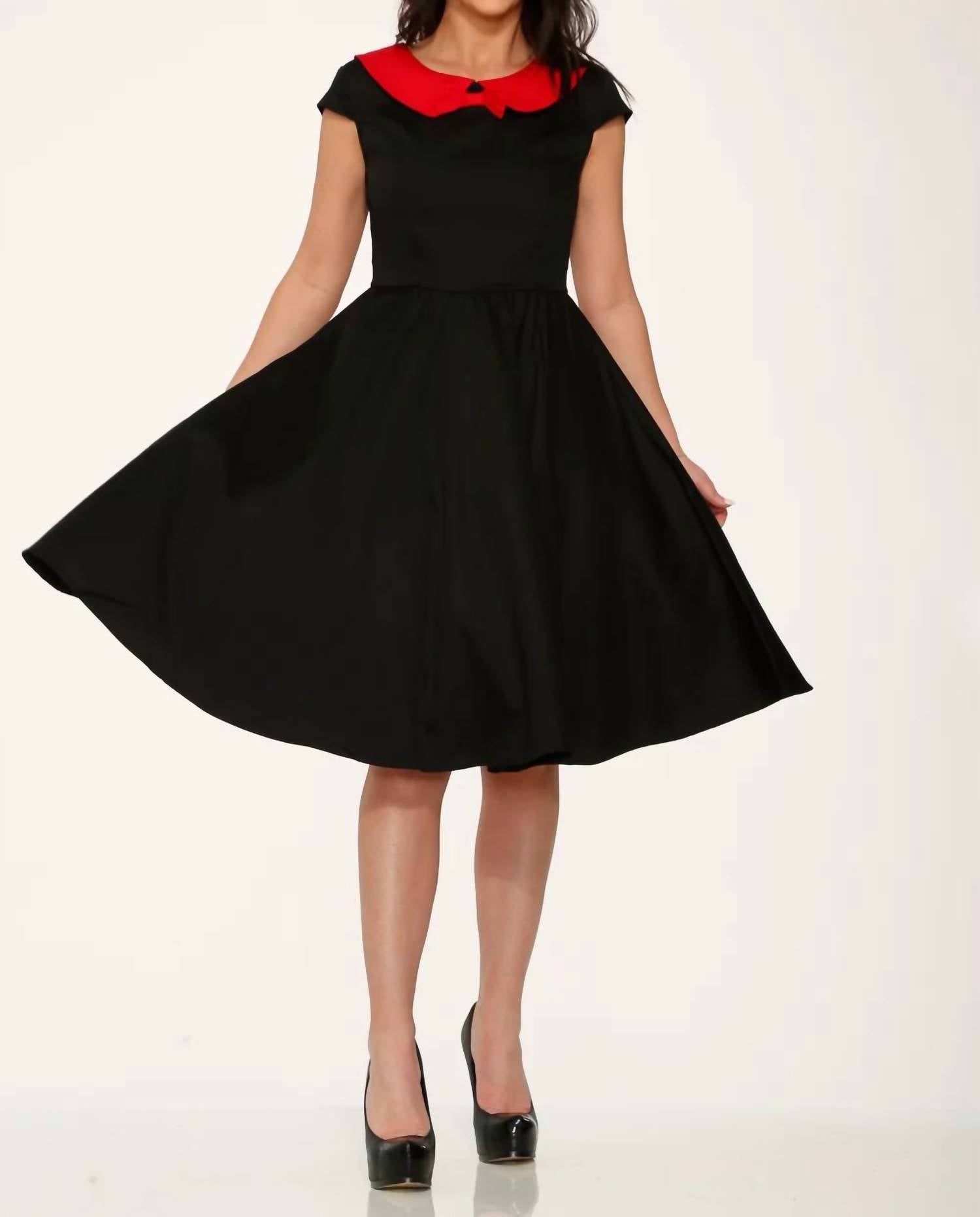 Orchid Bloom - Collar Swing Dress