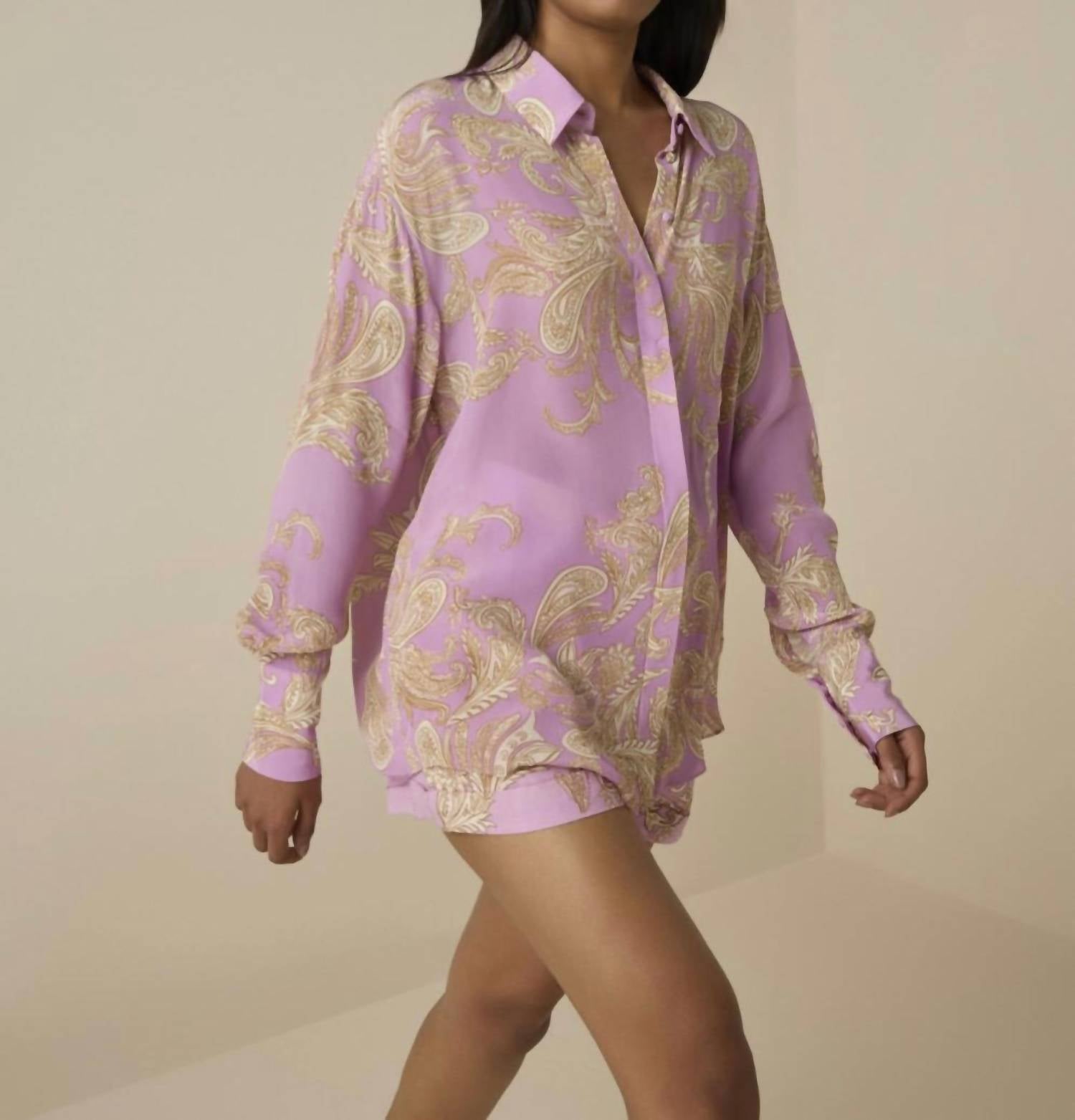 Hemant & Nandita - Jiah Crepe Oversized Shirt