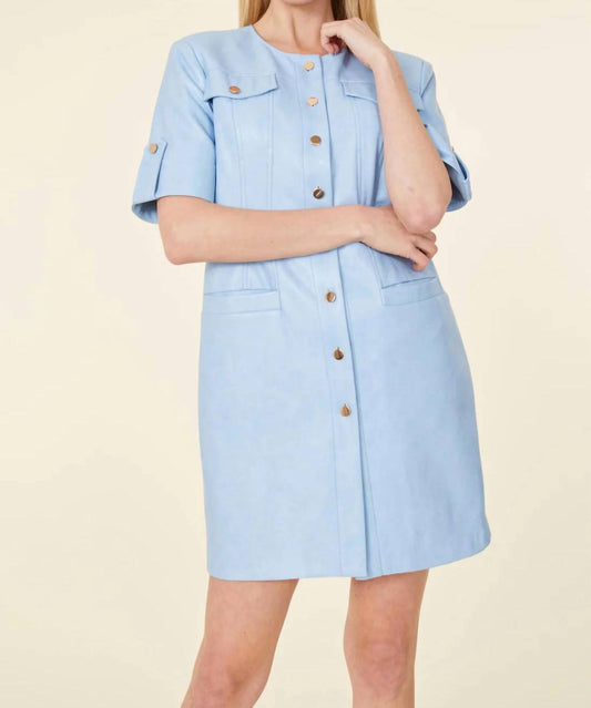 Dolce Cabo - Short Sleeve Vegan Leather Dress