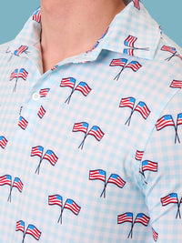 Rufflebutts - Boys Patriotic Performance Polo