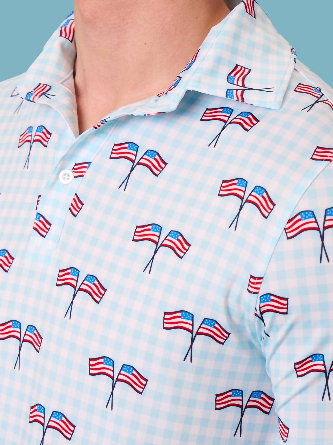 Rufflebutts - Boys Patriotic Performance Polo