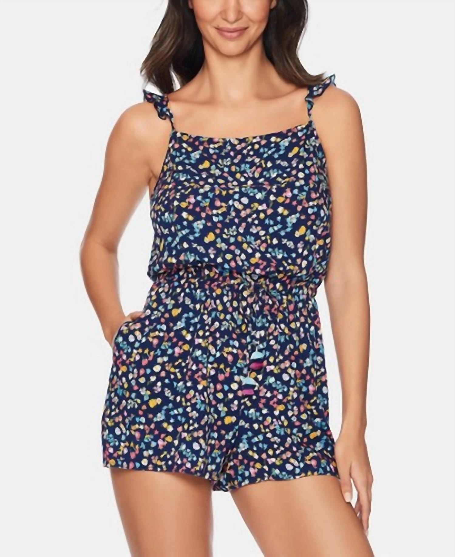 Vera Bradley - Wildflower Ditsy Sunny Romper Cover Up