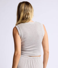 Sage The Label - Fresh Air Variegated Ribbed Knit Vest