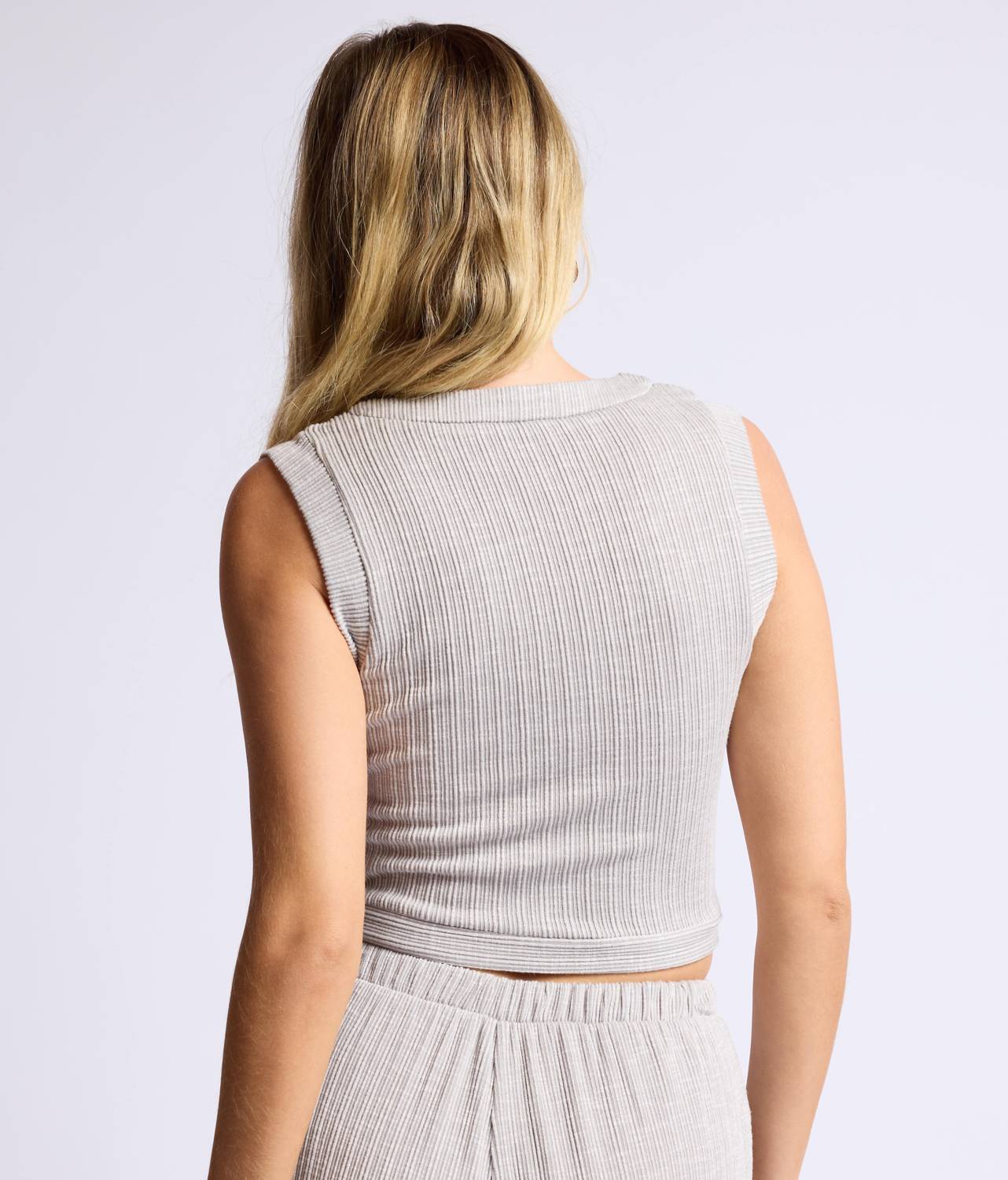Sage The Label - Fresh Air Variegated Ribbed Knit Vest