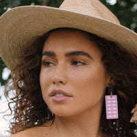 Sunshine Tienda - Women's Gingham Earrings
