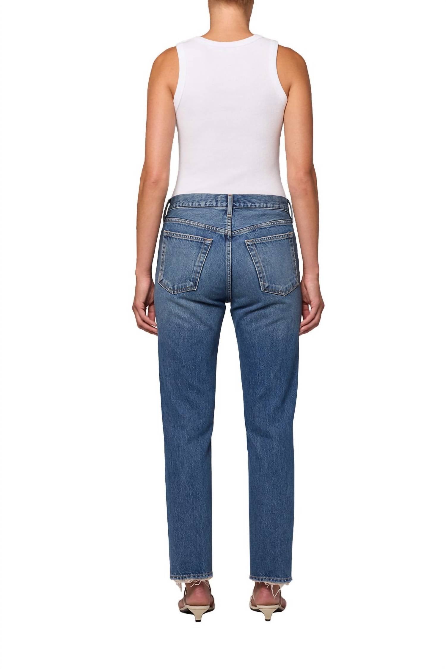 AGOLDE Romney Jeans in bounty - women's jeans - detail view