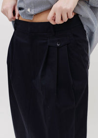 Tibi - Bio Twill Triple Pleat Midi Skirt