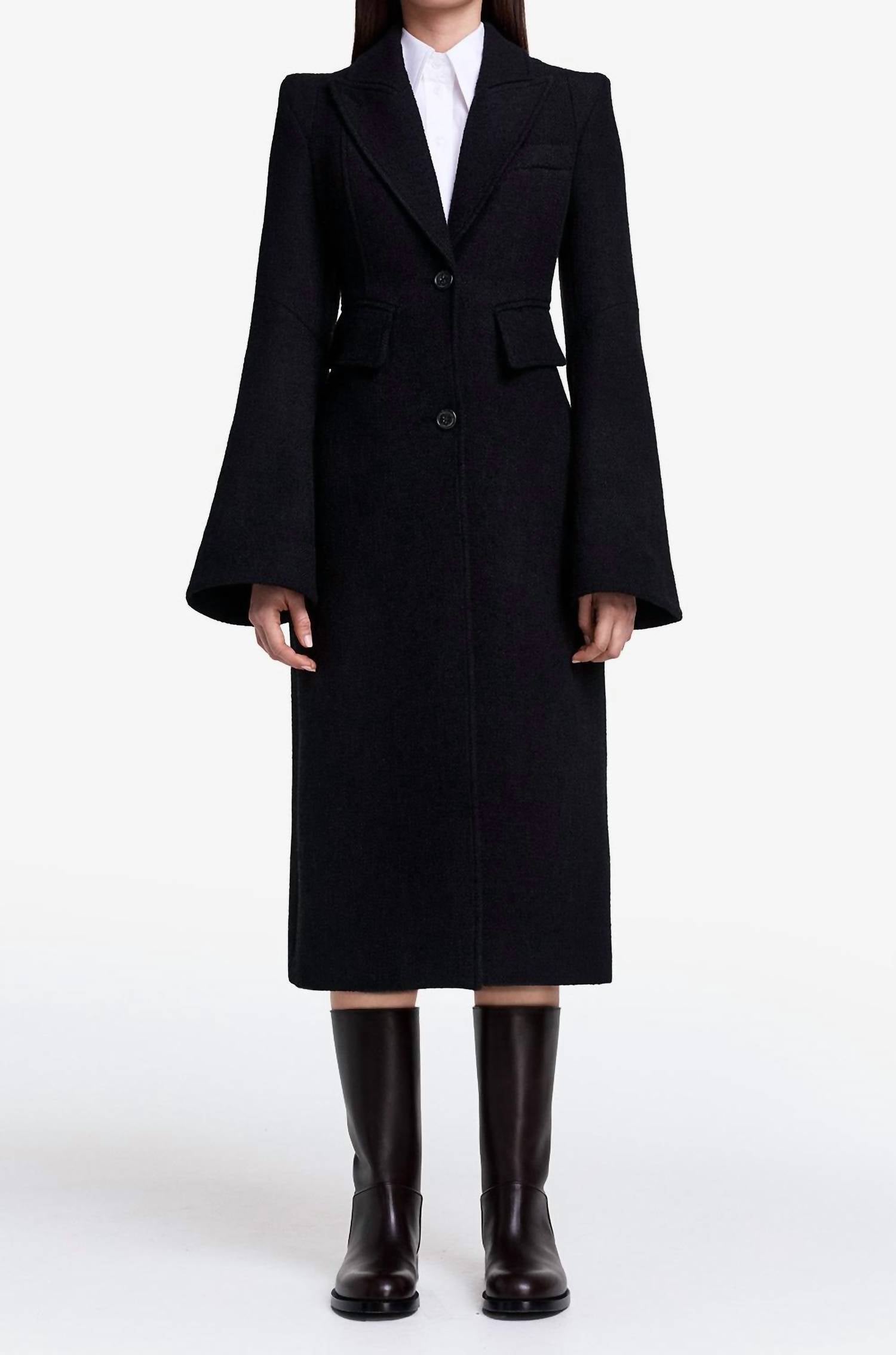 Smythe - Pagoda Brando Trumpet Sleeve Coat