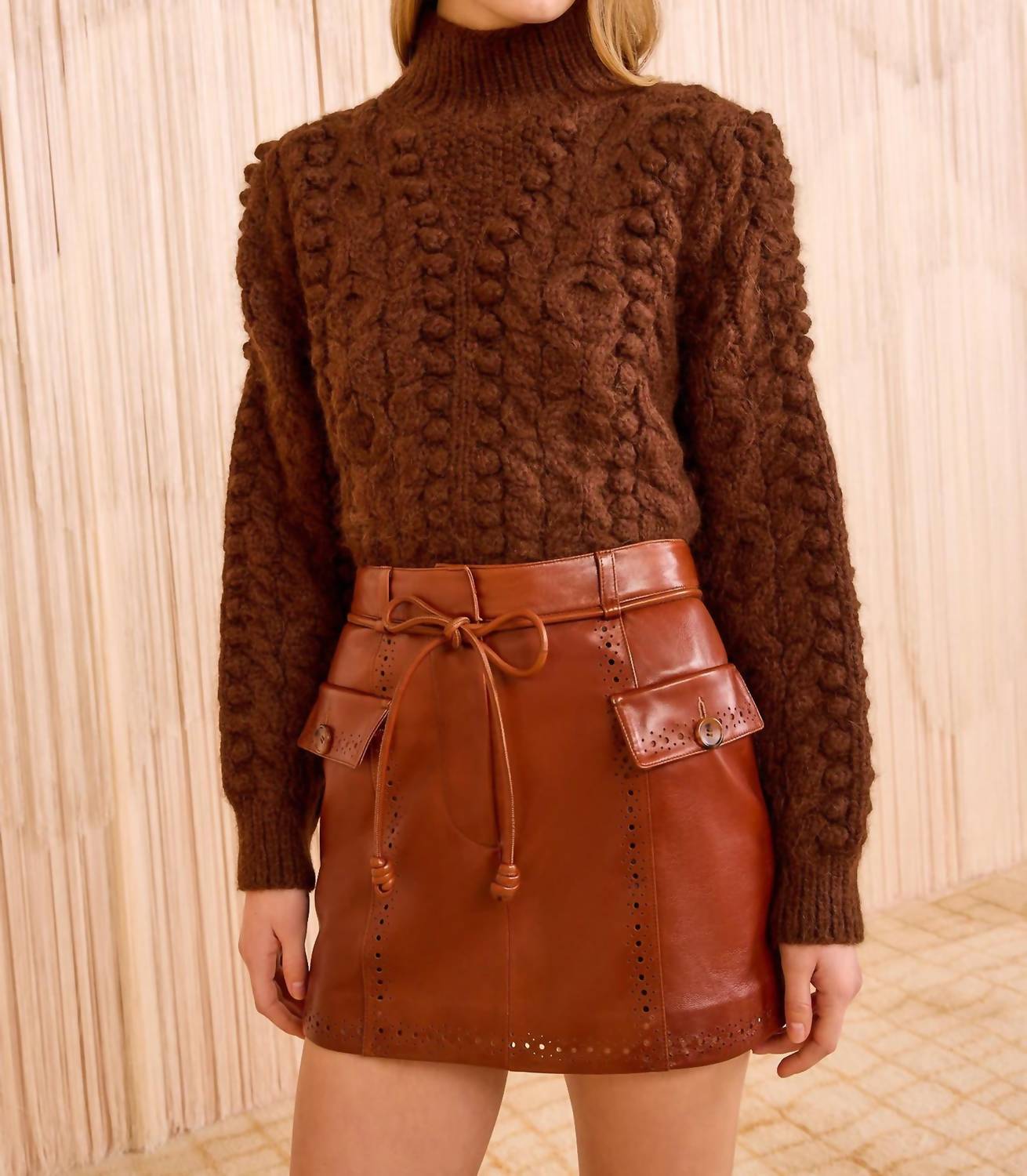 Ulla Johnson - Luna Leather Mini Skirt