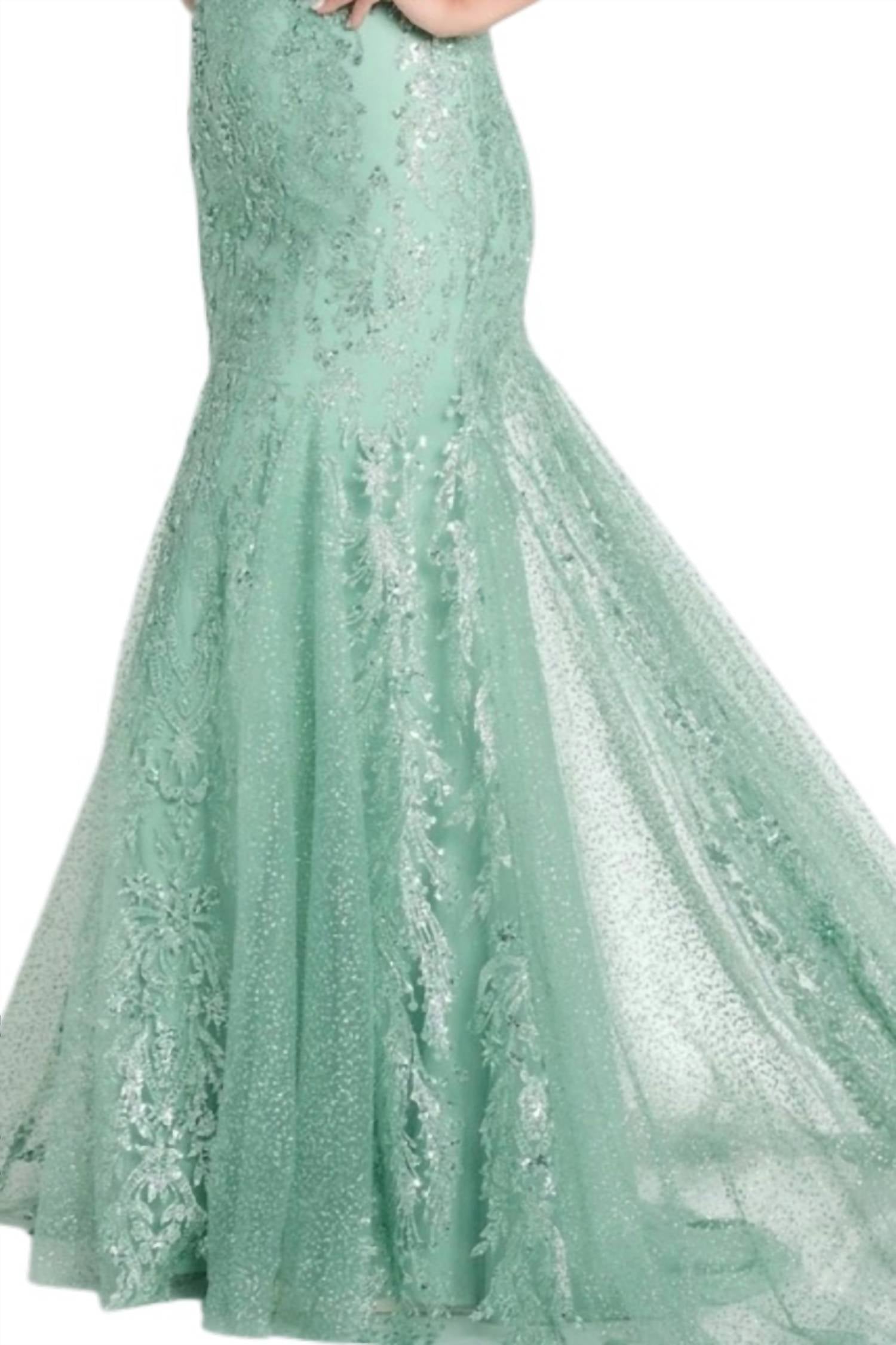 Ellie Wilde - Sequin Mermaid Evening Dress