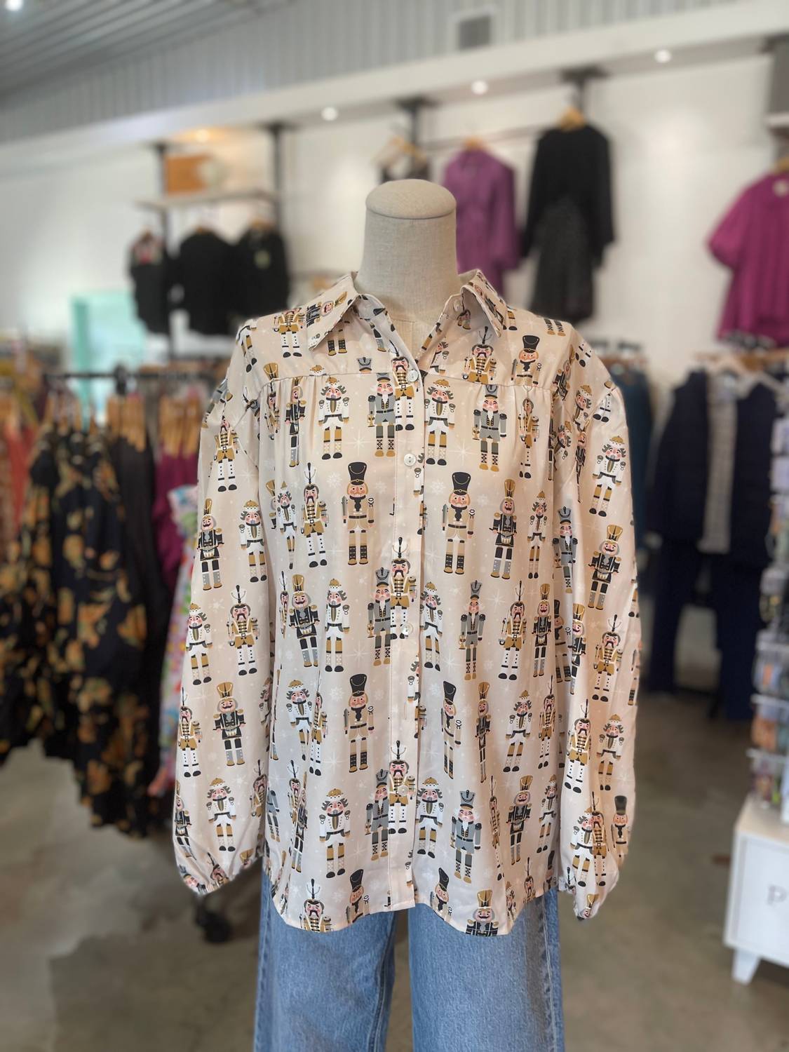 Layerz Clothing - Nutcracker Button Up Top