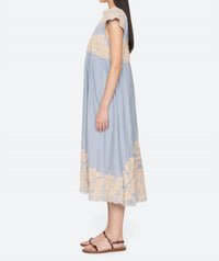 Sea - Alexandra Embroidery Cap Sleeve Midi Dress