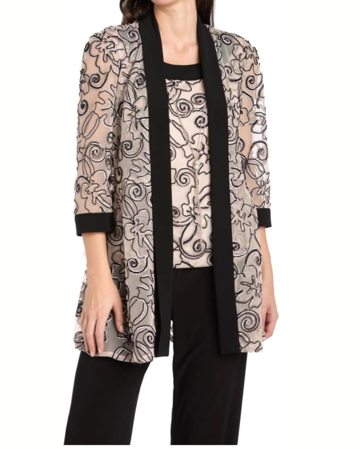 R&M Richards - Two-piece Special Occasion Pant Set