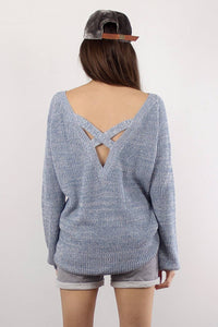 Fate - Malibu Criss Cross Style Back Sweater
