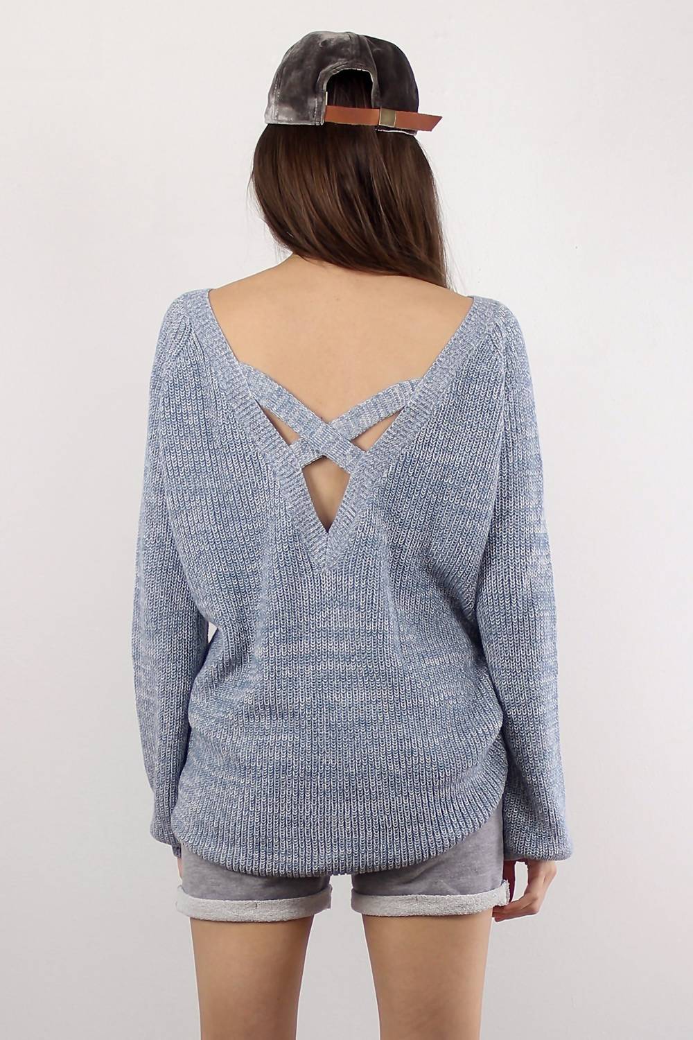Fate - Malibu Criss Cross Style Back Sweater