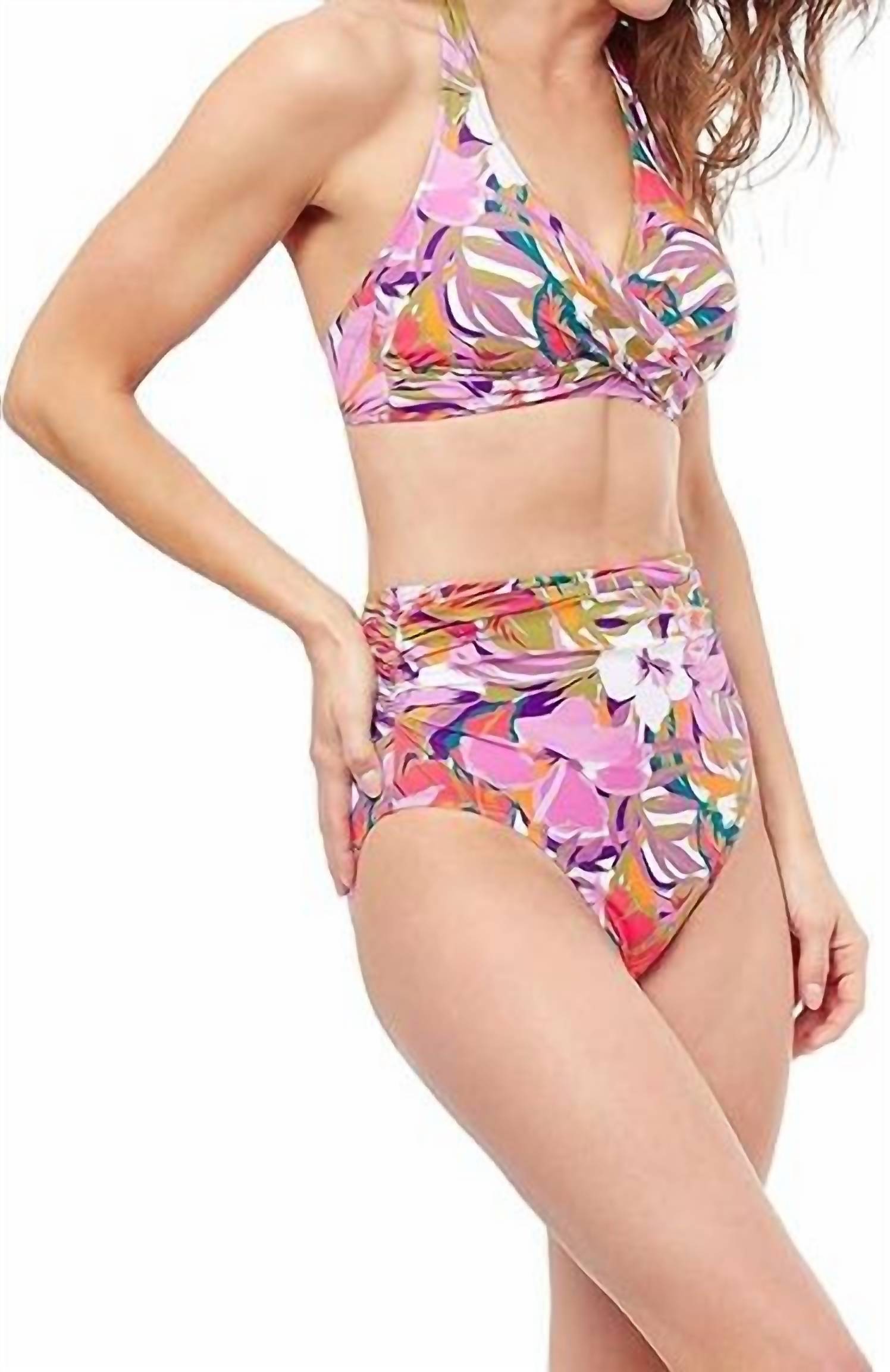 Profile By Gottex - Women's Tropikaia Surplice Halter Top