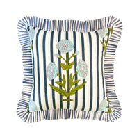 Laura Park - Marigold Stripes Block Print Throw Pillow