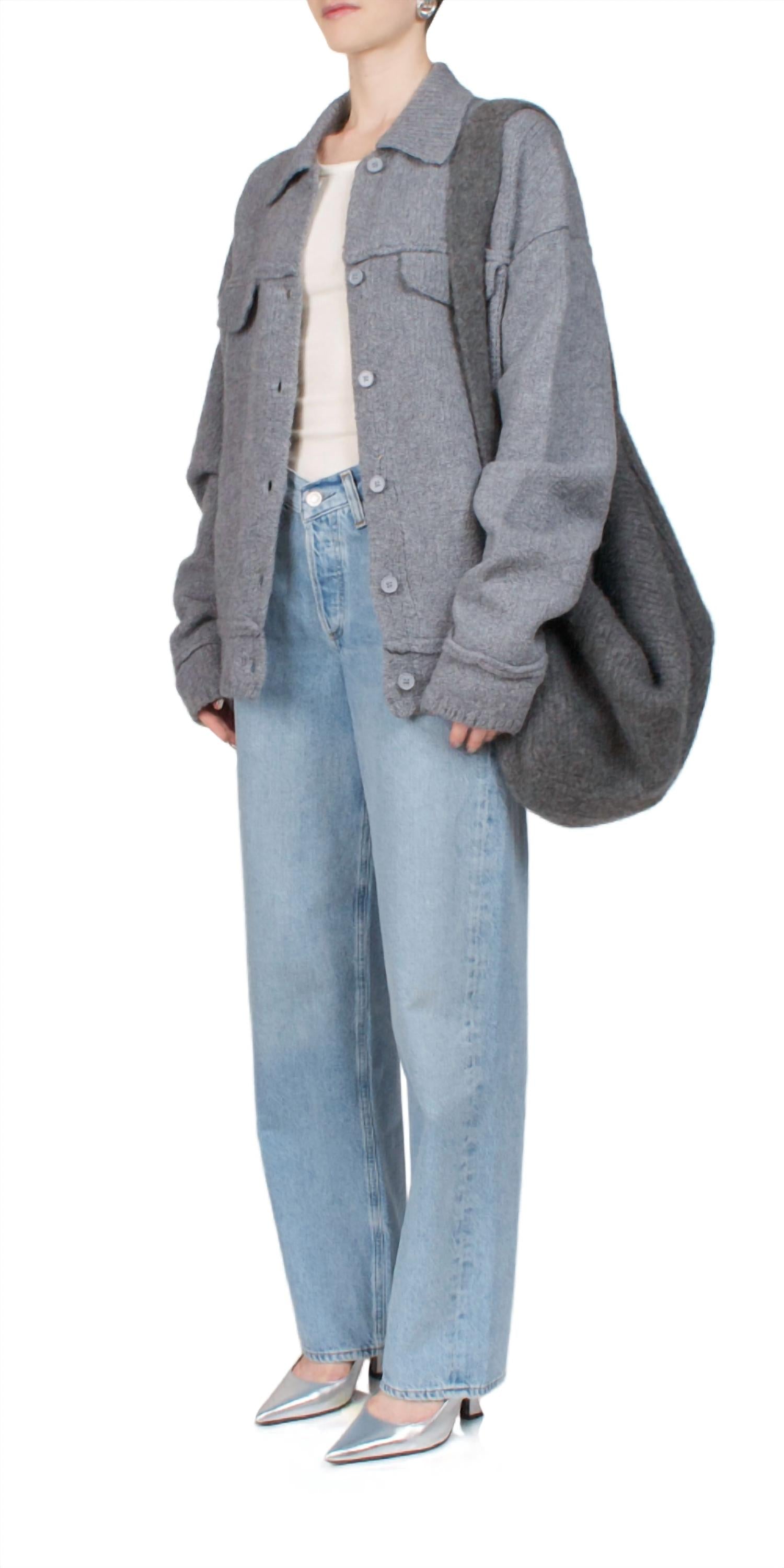 Aya Muse - Button Up Knit Jacket