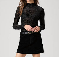Paige Ursula Long Sleeve Top in black - women's blouse