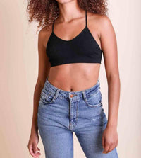 Leto - Tattoo Mesh Racerback Bralette