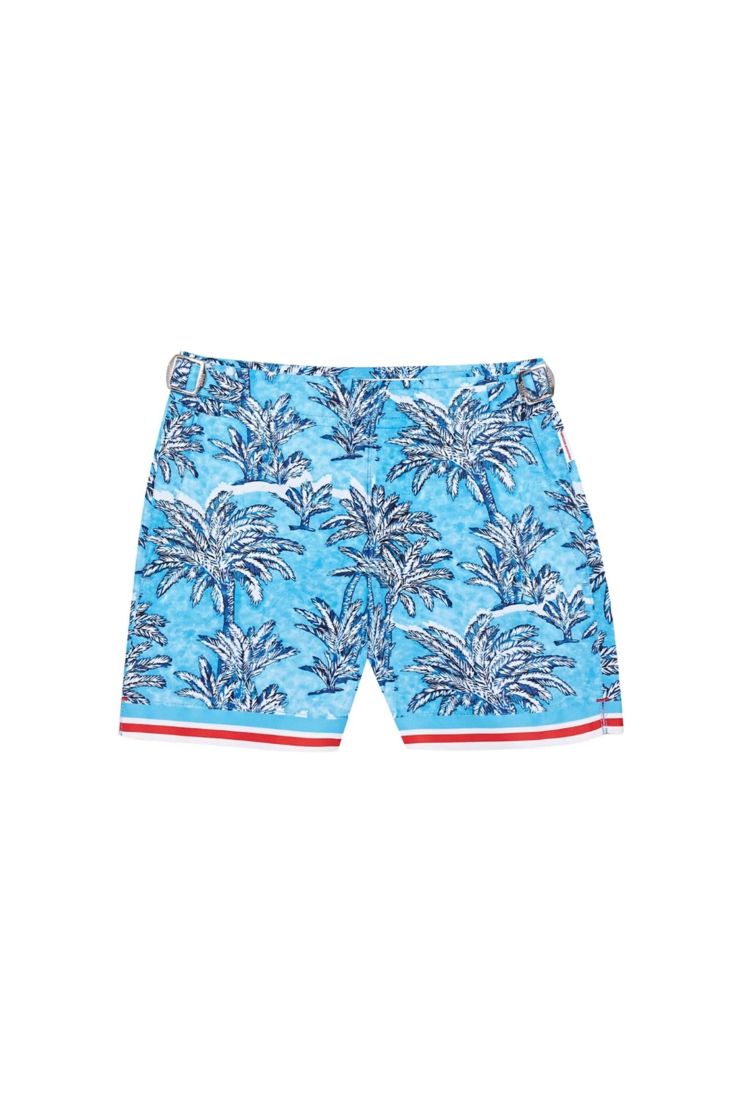 Orlebar Brown - Boy's Beachwear Russell Palm Border Shorts
