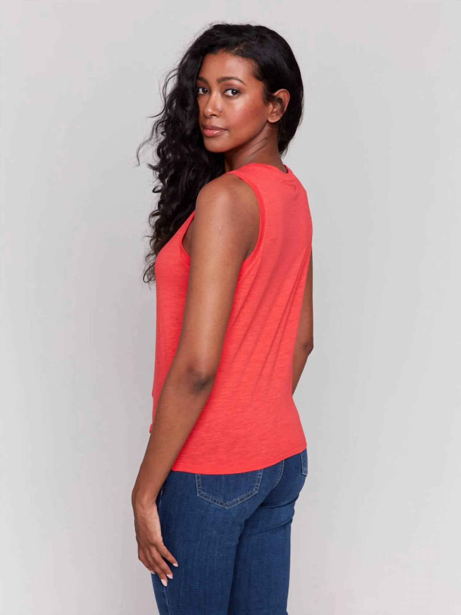 Charlie B - Slub Sleeveless Tank Top