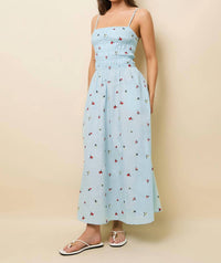 Solid & Striped - Delta Embroidered Midi Dress