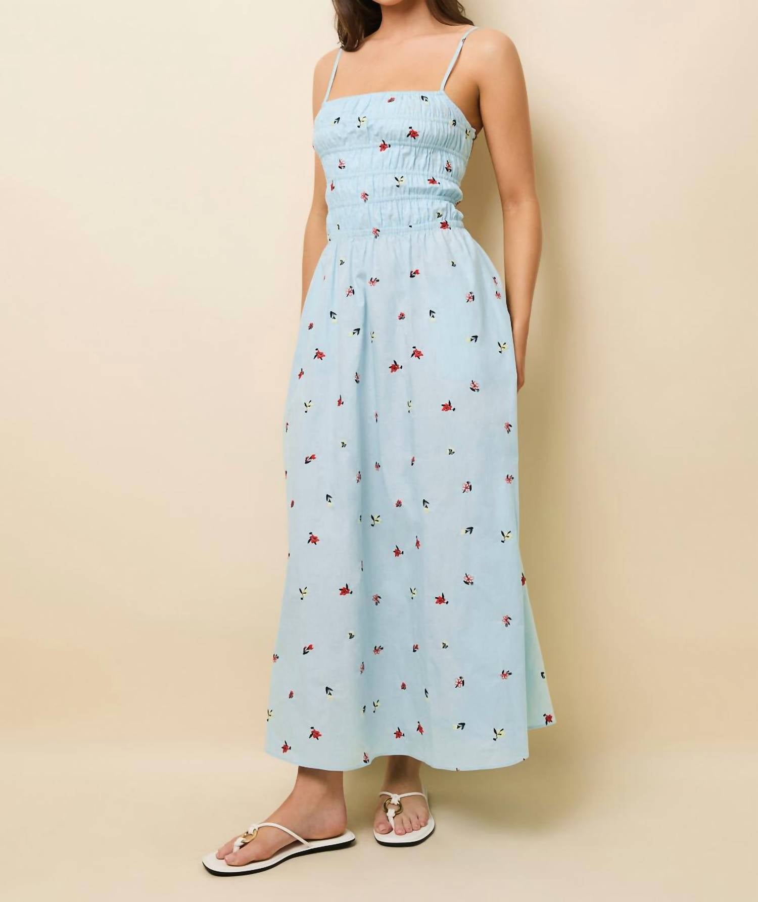 Solid & Striped - Delta Embroidered Midi Dress