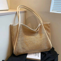 Anna-Kaci - Women's Desert Dunes Woven Tote Bag