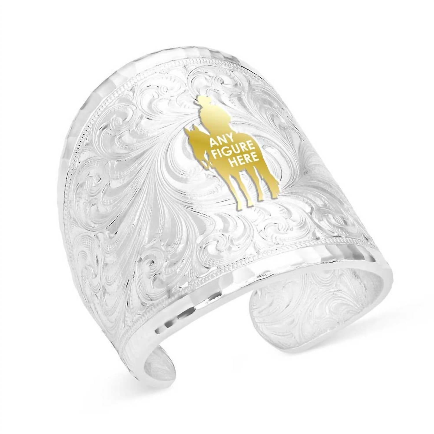 Montana Silversmiths - Women's Out West Custom Initial Ring - Letter C