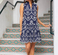 Karen Kane - Sleeveless Eyelet Mini Dress