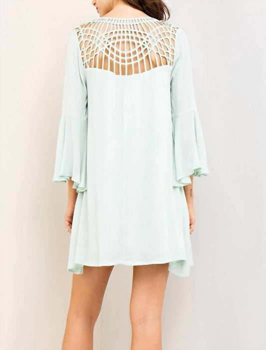 Entro - Crochet Back Mini Dress