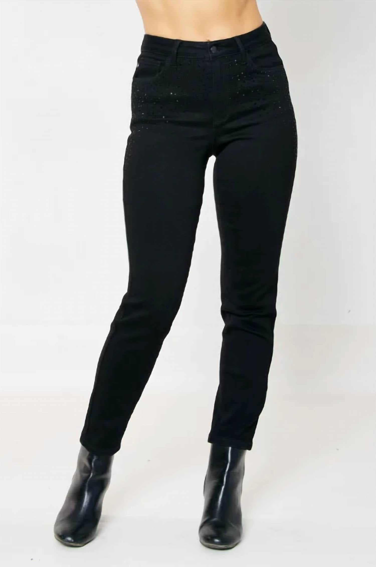 Judy Blue - Marie Embellishment Slim Jeans