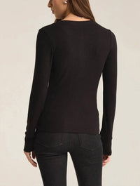 Z Supply - Scarlett Ribbed Long Sleeve Henley Top