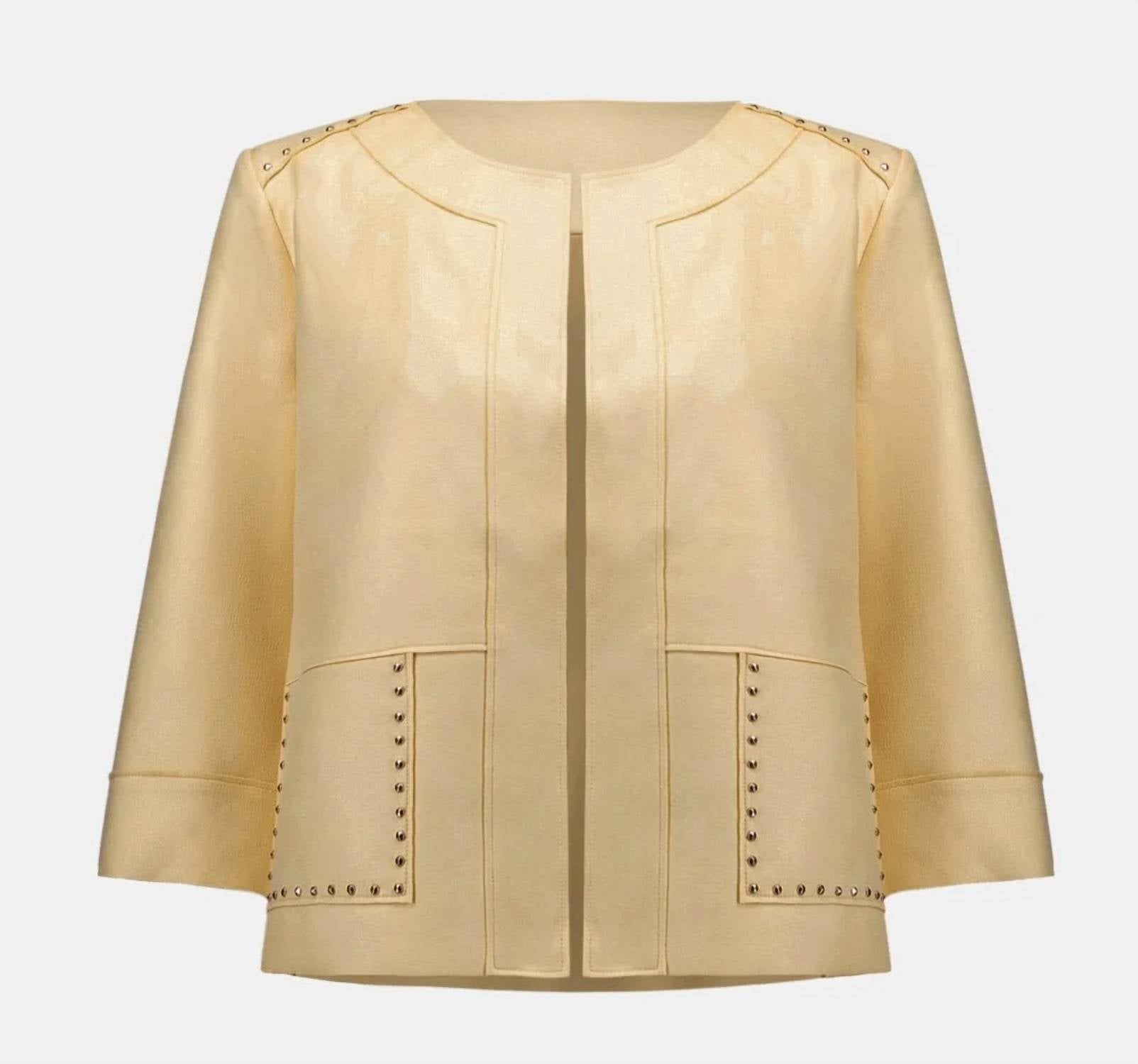 Joseph Ribkoff - Foiled Scuba Suede Jacket