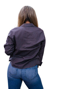 Layerz Clothing - Embroidered Plaid Shirt