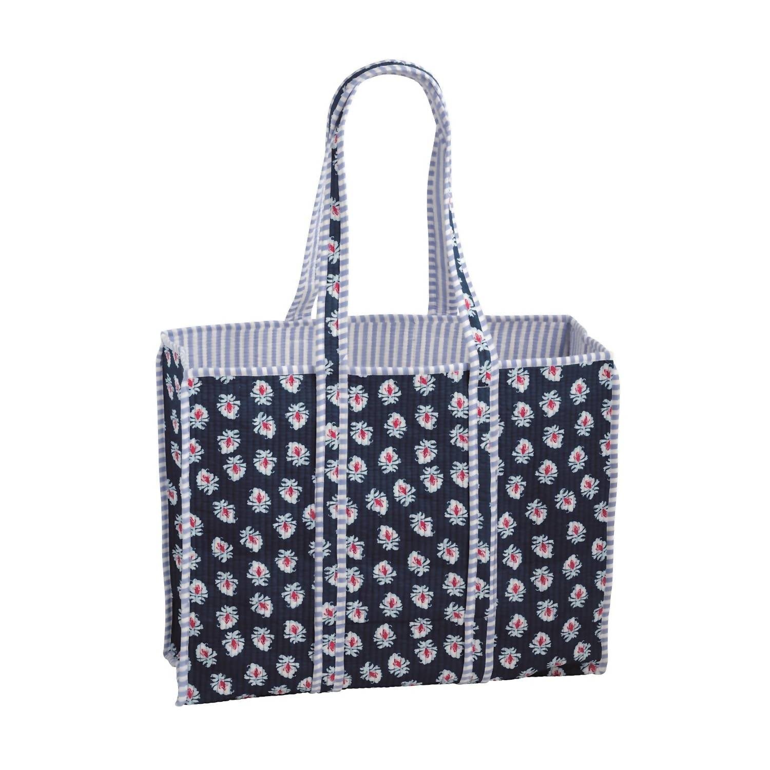 Mudpie - Women's Americana Block Print Tote Bag